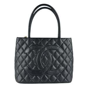 Chanel CHANEL Handbag Reissue Tote Caviar Leather Black Women's z9455